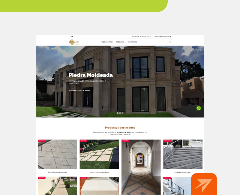 Página web de Decorarte