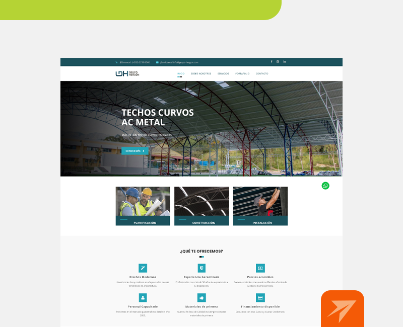 Web para Grupo Hergón