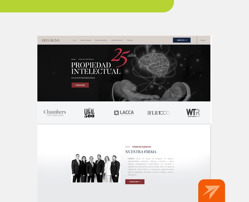 Página Web Legalsa