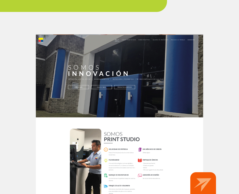 Landing Page de Print Studio